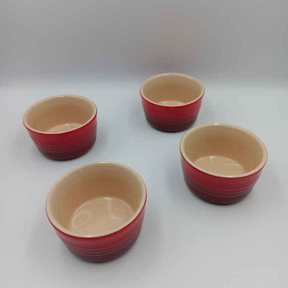 Le Creuset Poterie Ramekins Red Ombre 7.75 oz - Picture 3 of 3